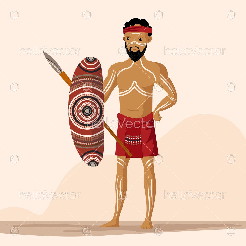 Indigenous People - Vector Illustration - Download Graphics & Vectors