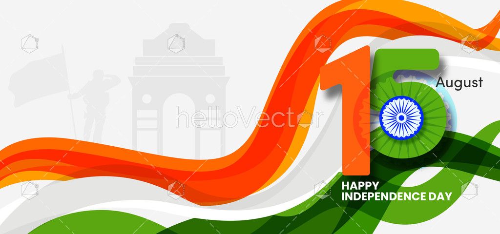 India Happy Independence Day Illustration - Download Graphics & Vectors