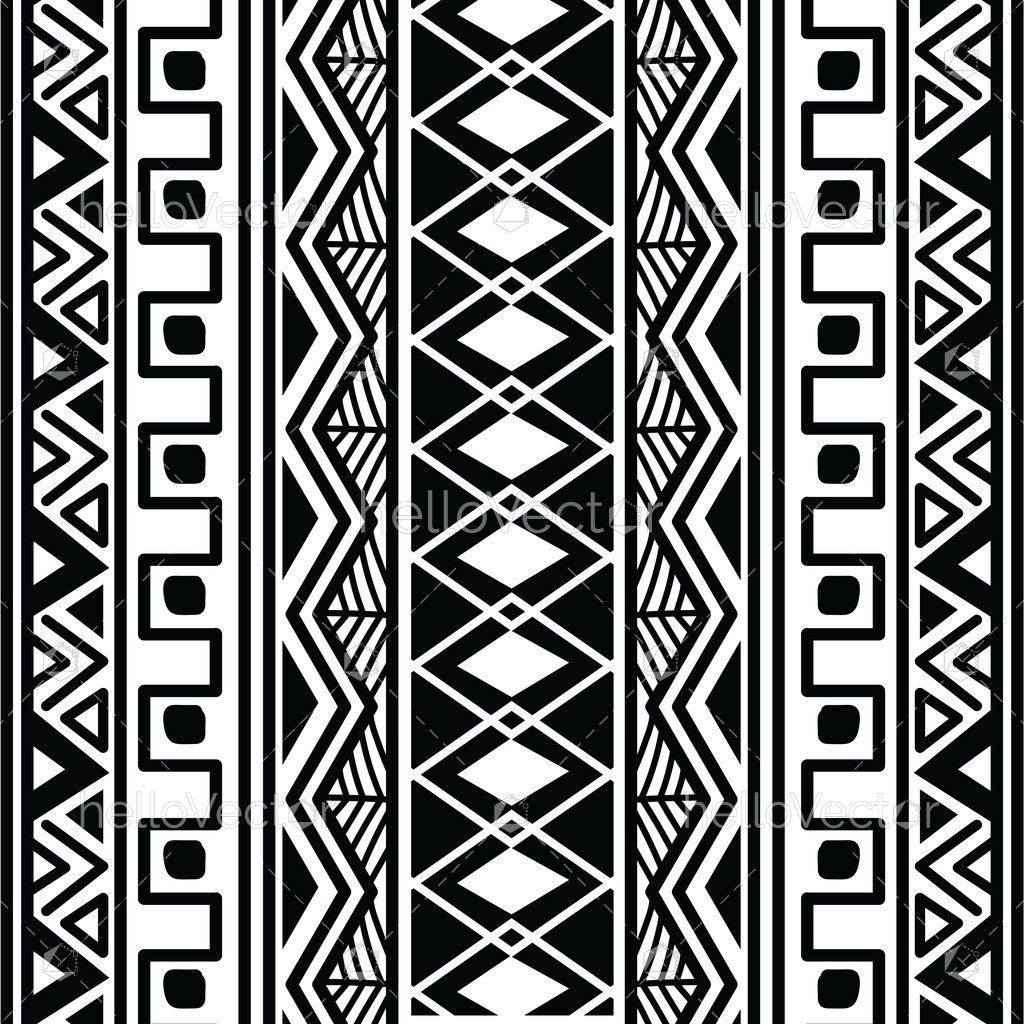 Maori Polynesian Tribal Seamless Pattern - Vector - Download Graphics ...