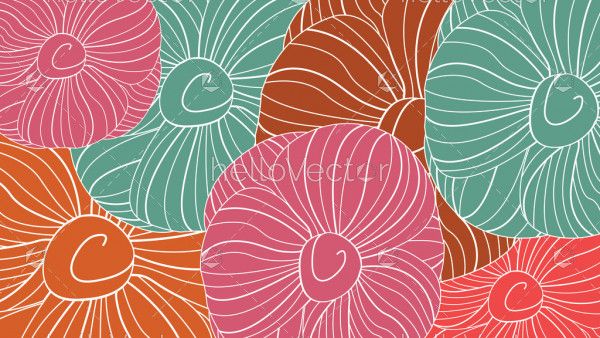 Floral seamless pattern vector background