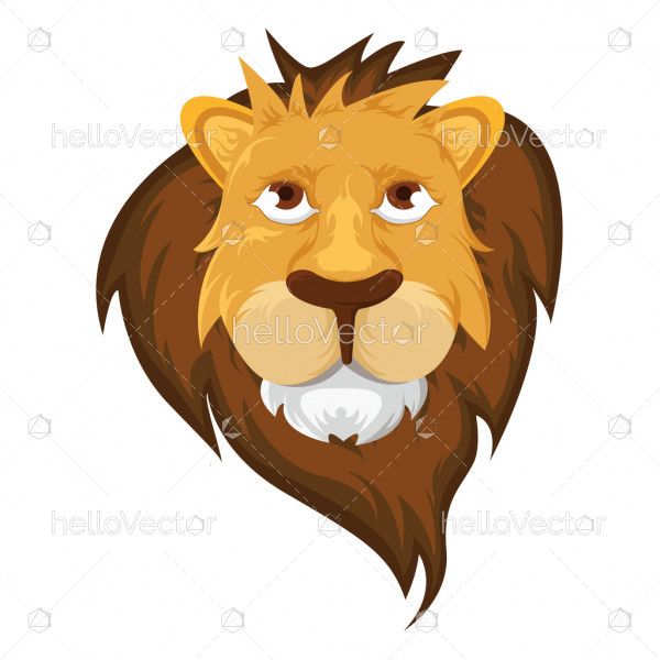 Lion Head - Vector Illustration 