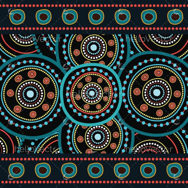 Aboriginal art vector background. Connection concept