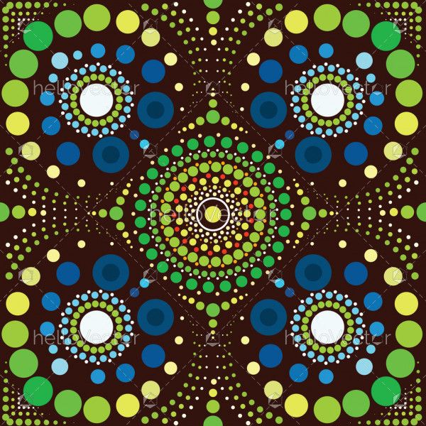 Aboriginal art vector background 