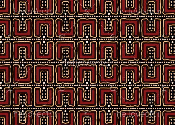 Aboriginal art vector seamless pattern background