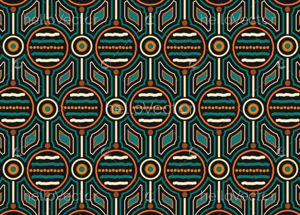 Aboriginal vector seamless pattern background.