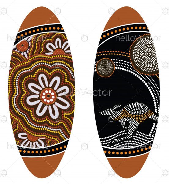 Aboriginal shield (Vector art).