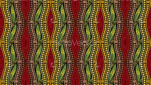 Illustration based on aboriginal style of seamless pattern background.