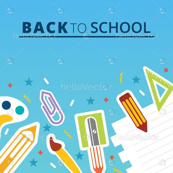 Education vector banner background.