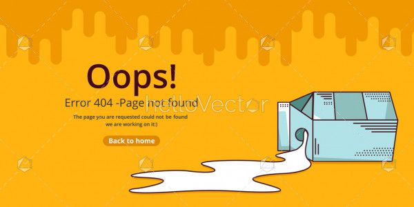 404 error page template design