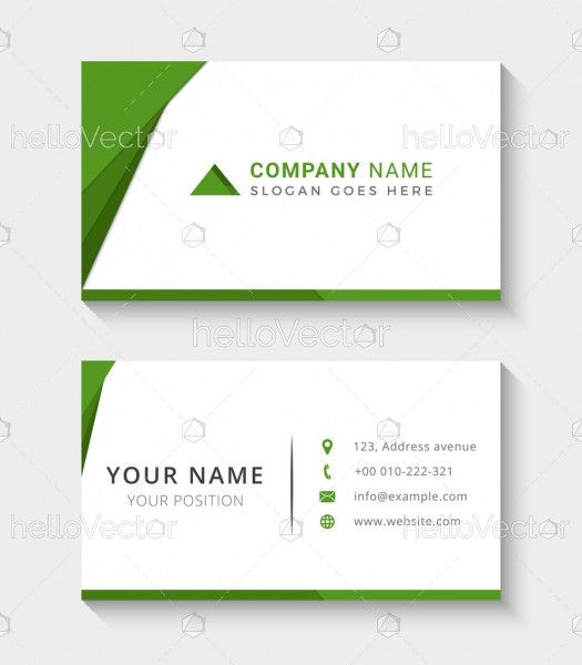Modern business cards template - Vector Illustration
