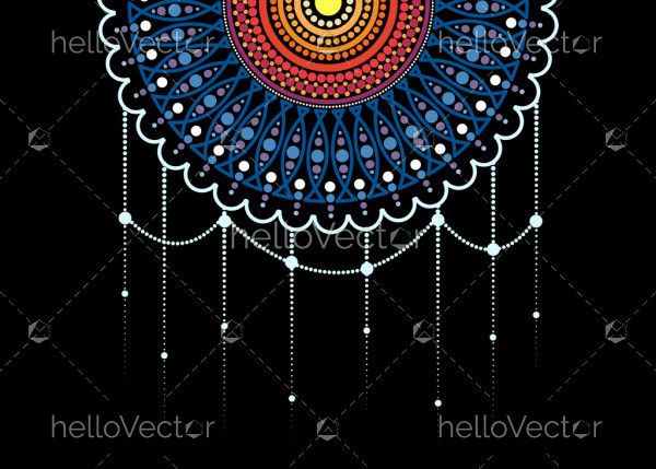 Dot art background - Vector Illustration