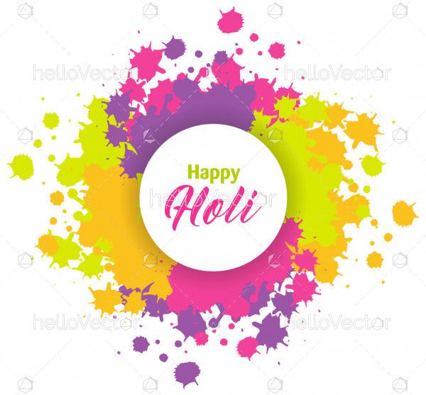 Abstract holi festival vector background