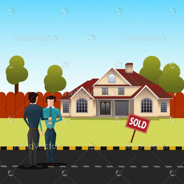 Real Estate concept vector background