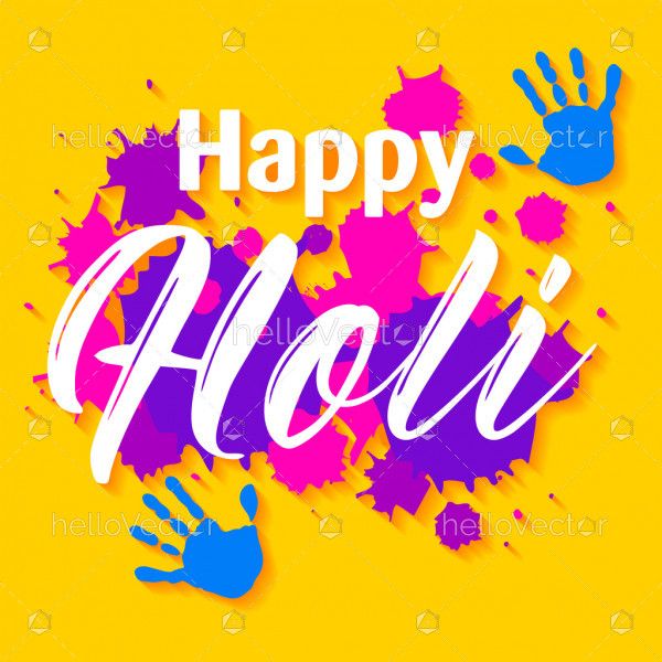 Indian Festival of Colours, Happy holi vector design