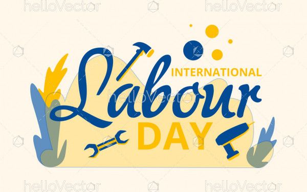 International labour day poster - Vector Illustration