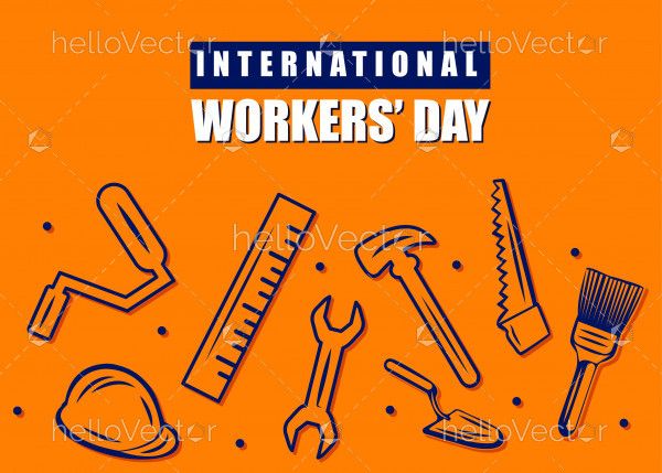 Construction equipment collection, International workers day