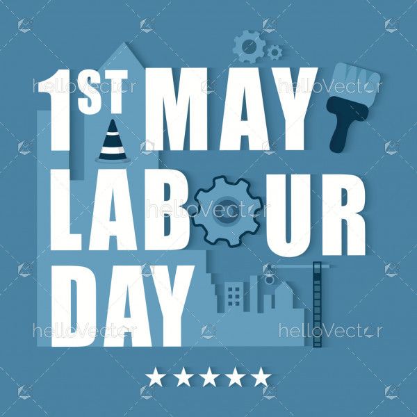1st may - Happy labour day background
