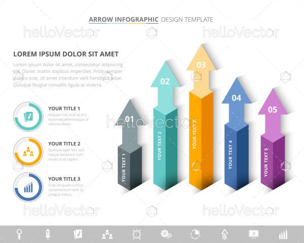 Arrow Bar Chart Infographic