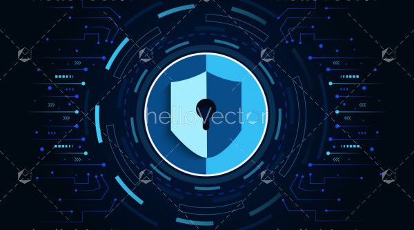 Cyber security and data protection concept background