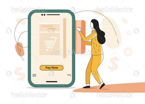 Internet Payment Concept Illustration