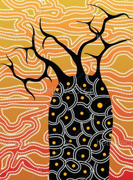 Boab (Baobab) Tree  Vector Painting