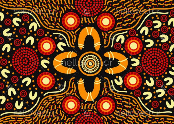 Aboriginal background design