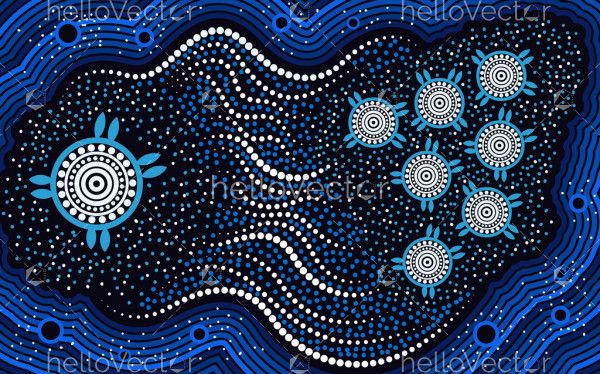 Aboriginal background dreaming
