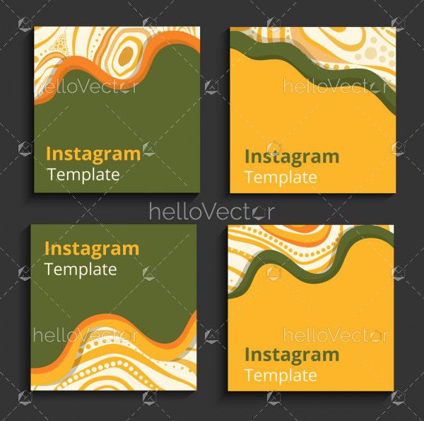 Abstract Design Instagram Posts Templates