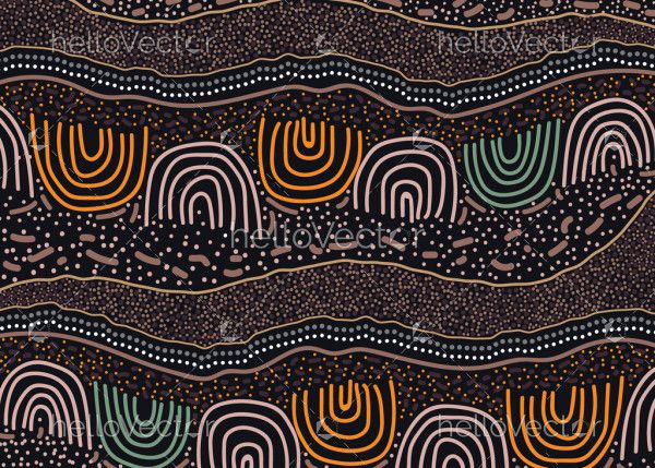Indigenous art background
