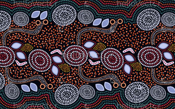 Australian aboriginal dot art