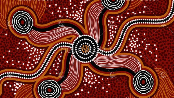 Connection aboriginal art background
