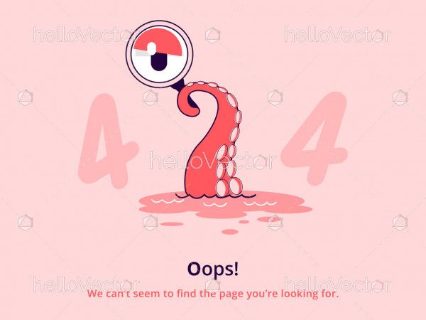 Page not found landing page illustration