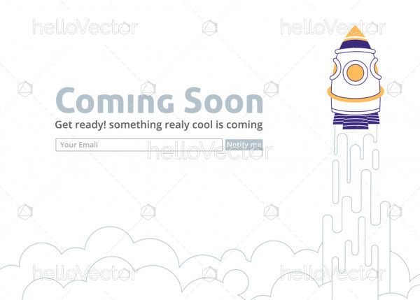 Coming Soon Page Design for Website