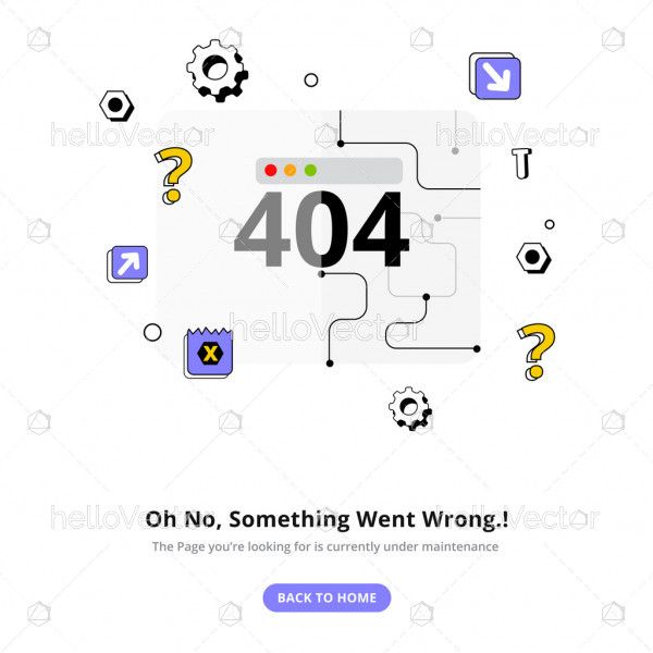 Page not found - 404 error