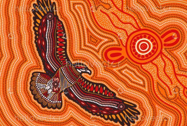 Eagle aboriginal art