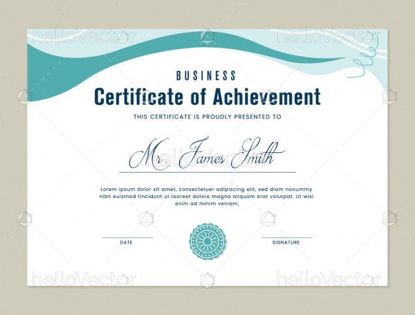 Elegant style of certificate template