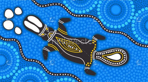 Platypus aboriginal art