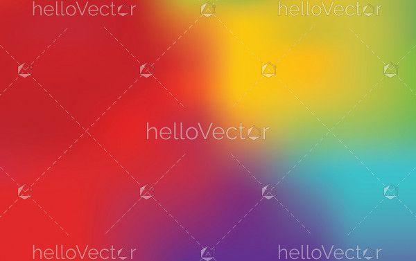 Colorful gradient mesh rainbow background