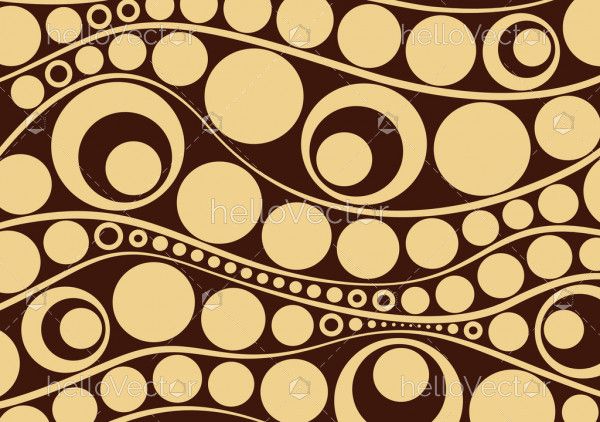 Aboriginal dot art painting - Vector Illustration 