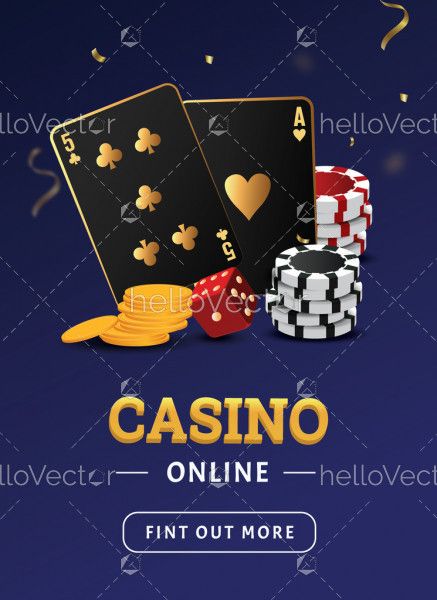 Online Casino Banner Illustration