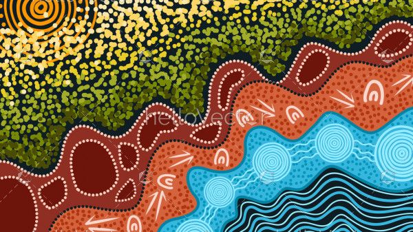 Aboriginal Art - Nature Concept