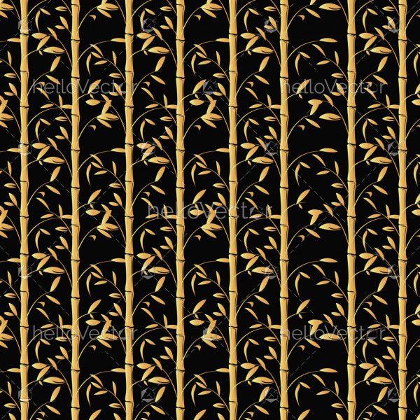 Bamboo background vector. Seamless bamboo wallpaper illustration.