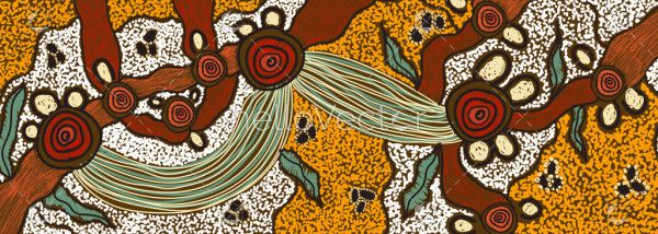 Vector contemporary aboriginal art