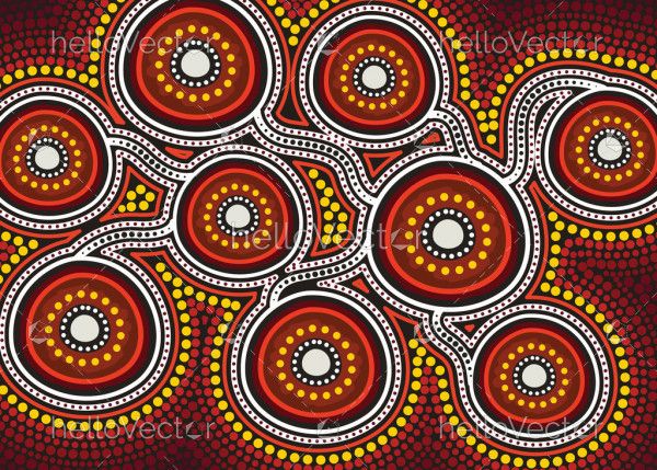 Aboriginal dot connection artwork
