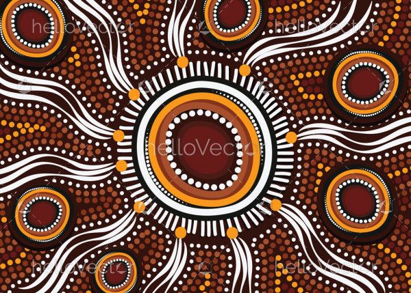 Aboriginal vector painting