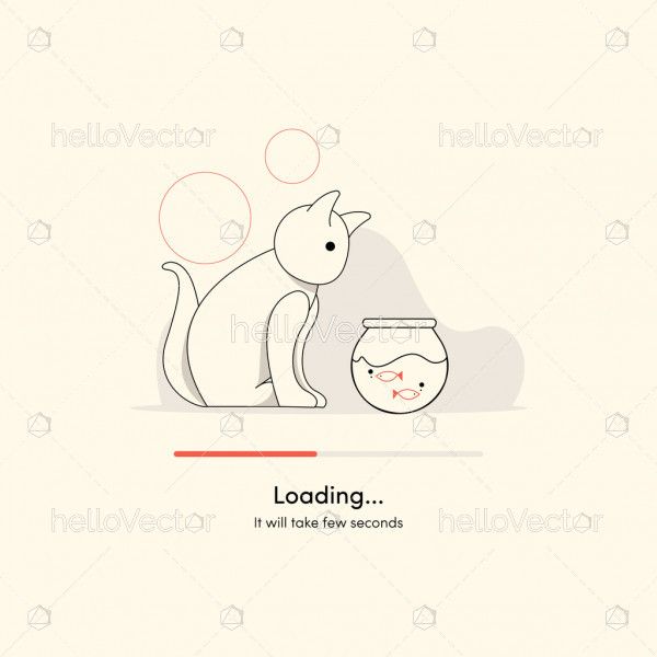 Page loading minimal style illustration