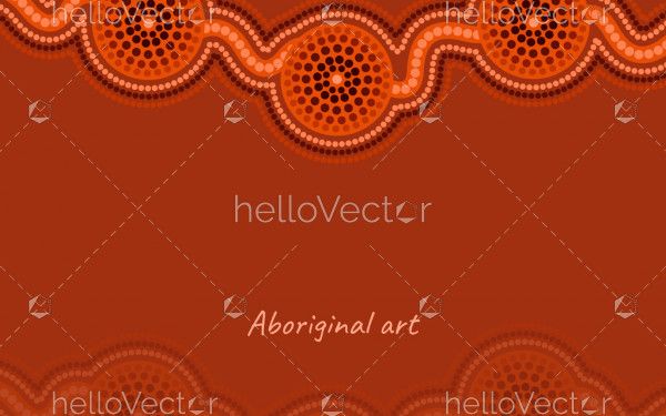 Aboriginal dot artwork poster design