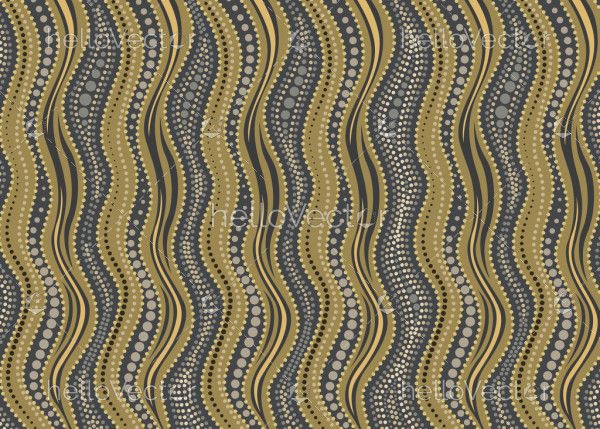 Aboriginal dot art green seamless pattern design