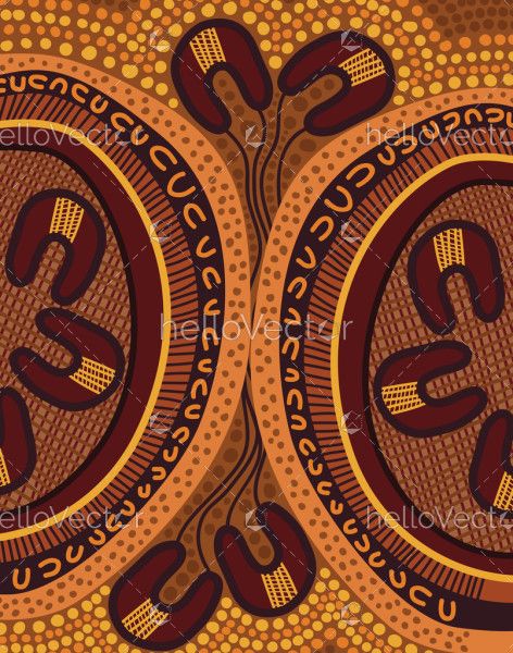 Aboriginal art painting - ready to print