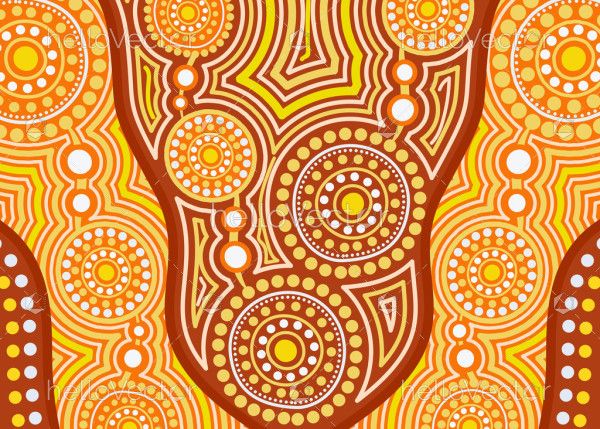 Aboriginal Dot Australian Vector Artwork